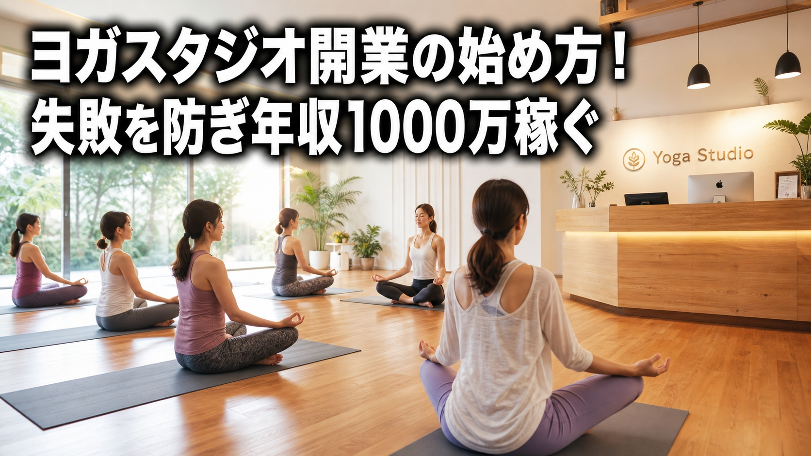 ヨガスタジオ開業の始め方！失敗を防ぎ年収1000万稼ぐ