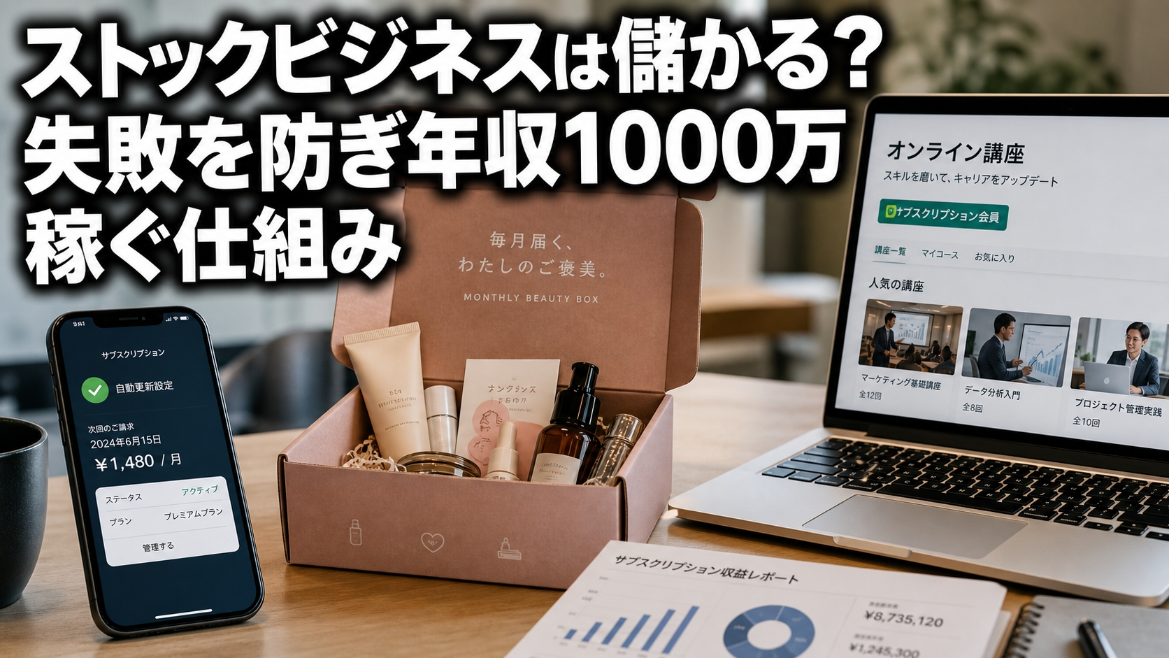 ストックビジネスは儲かる？失敗を防ぎ年収1000万稼ぐ仕組み