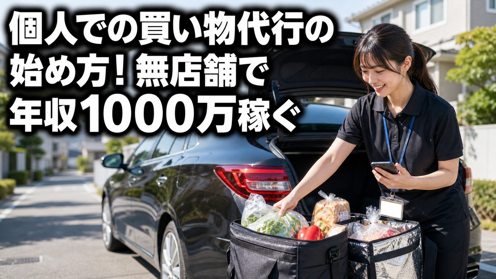 個人での買い物代行の始め方！無店舗で年収1000万稼ぐ