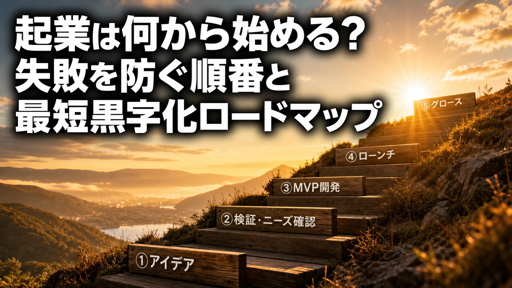 起業は何から始める？失敗を防ぐ順番と最短黒字化ロードマップ