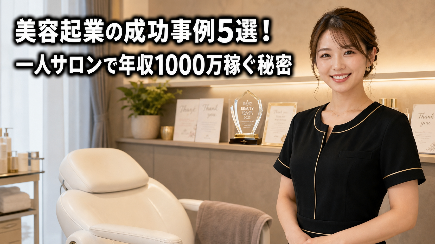 美容起業の成功事例5選！一人サロンで年収1000万稼ぐ秘密