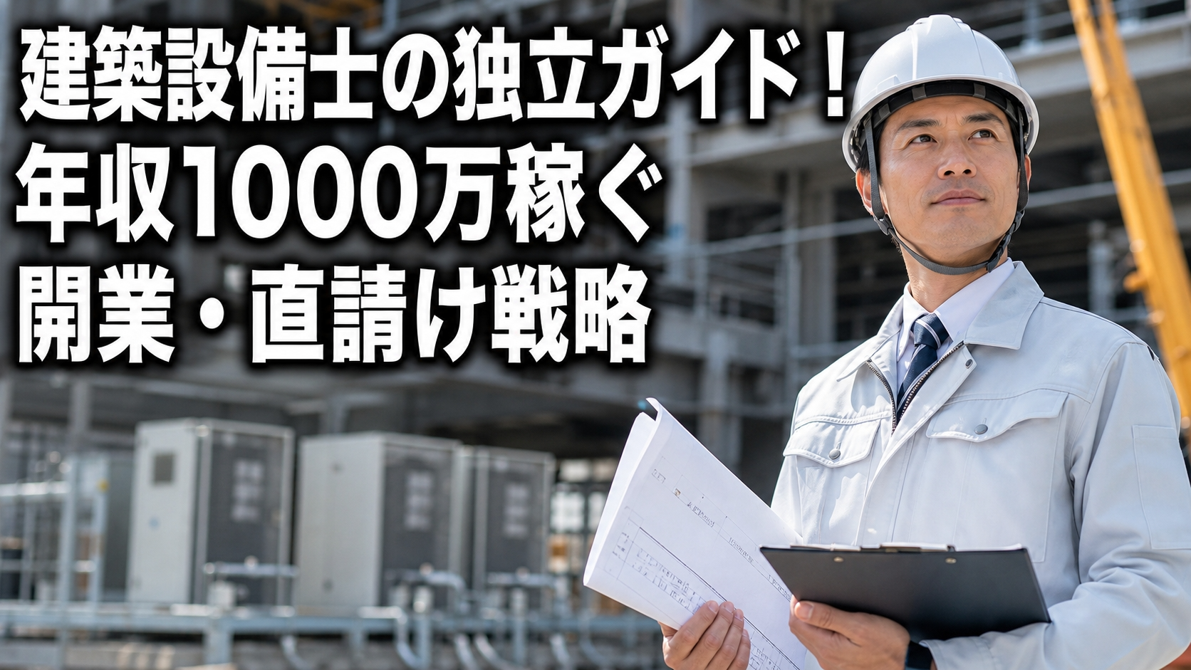 建築設備士の独立ガイド！年収1000万稼ぐ開業・直請け戦略