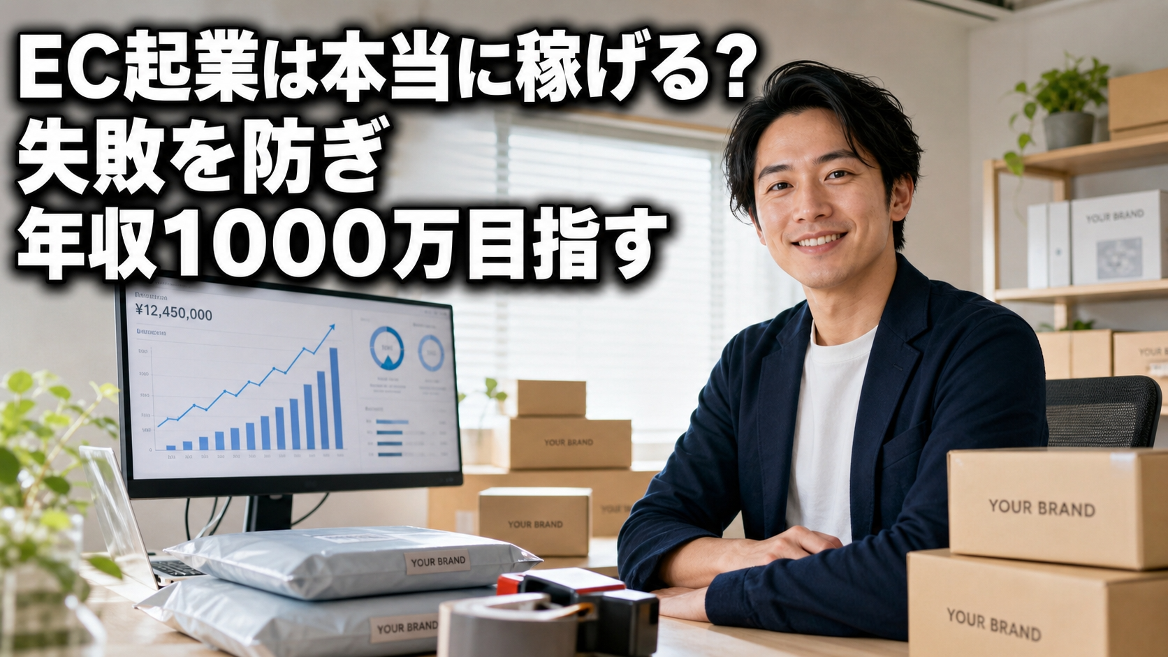 EC起業は本当に稼げる？失敗を防ぎ年収1000万目指す