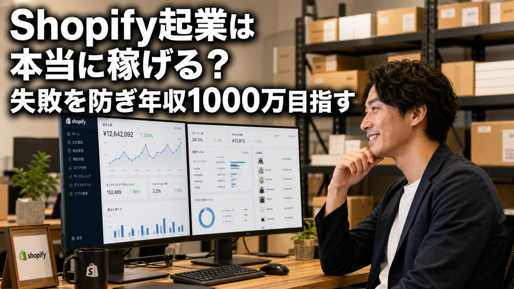 Shopify起業は本当に稼げる？失敗を防ぎ年収1000万目指す