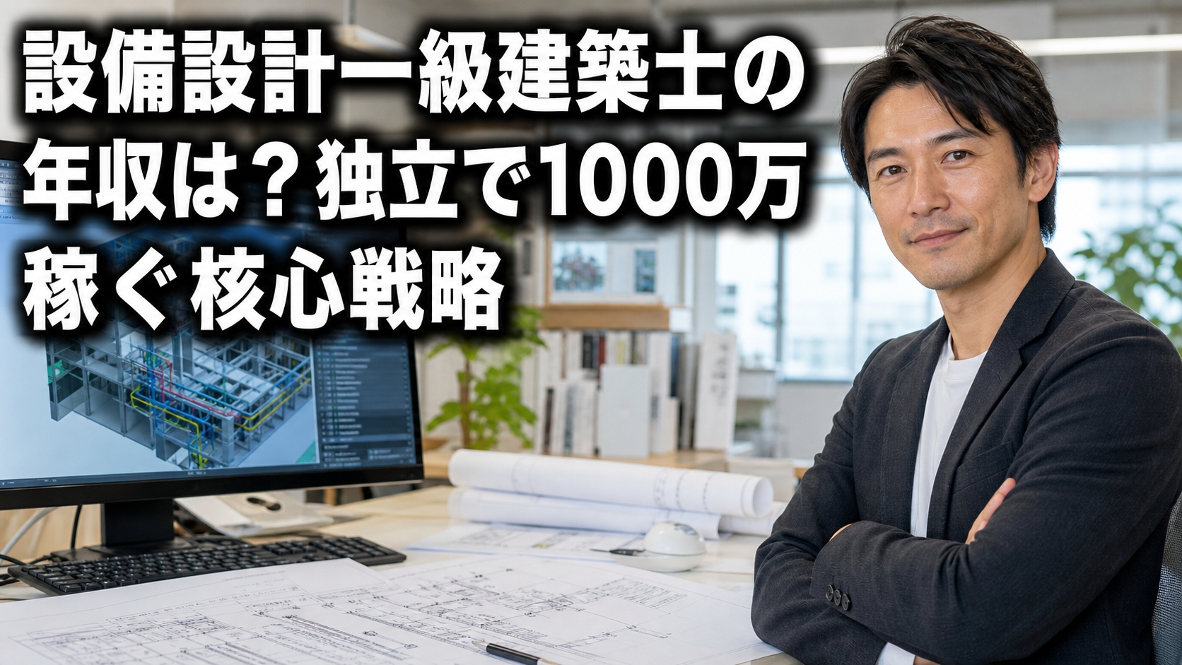 設備設計一級建築士の年収は？独立で1000万稼ぐ核心戦略