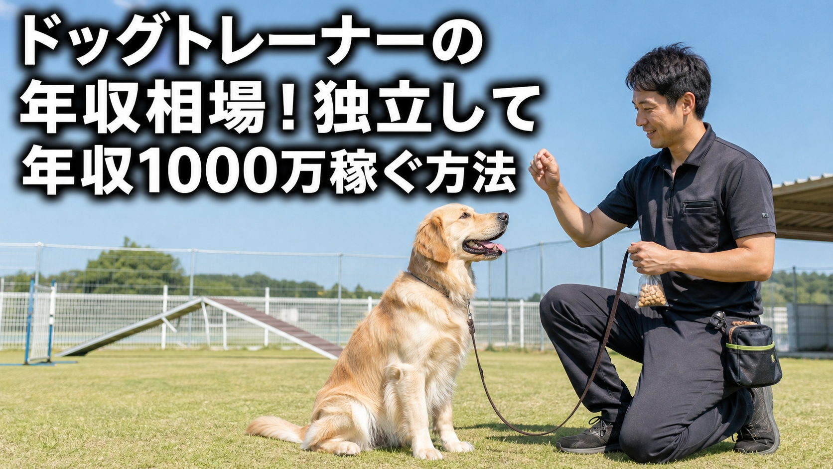 ドッグトレーナーの年収相場！独立して年収1000万稼ぐ方法