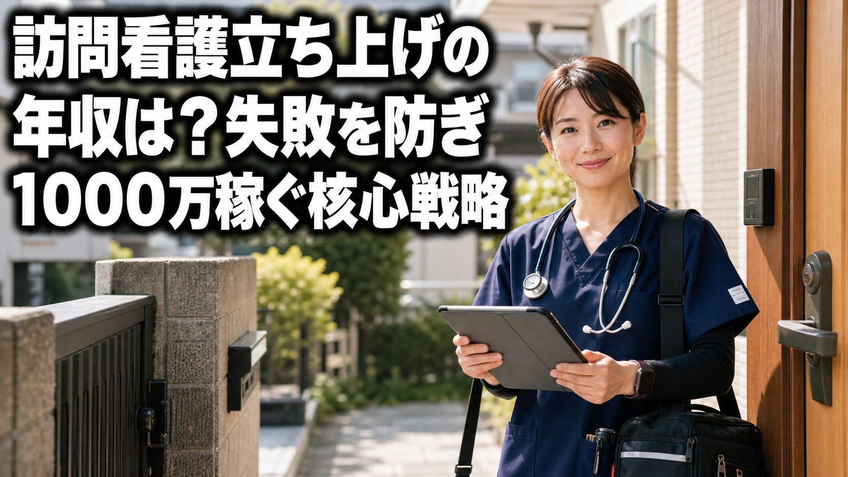訪問看護立ち上げの年収は？失敗を防ぎ1000万稼ぐ核心戦略
