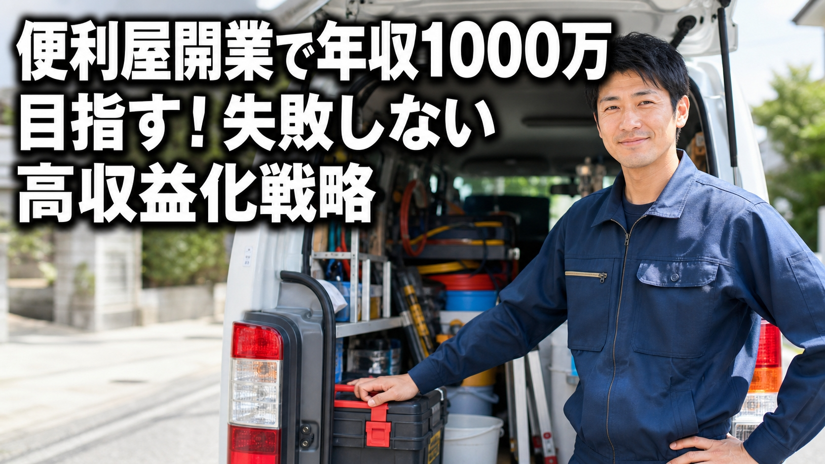 便利屋開業で年収1000万目指す！失敗しない高収益化戦略