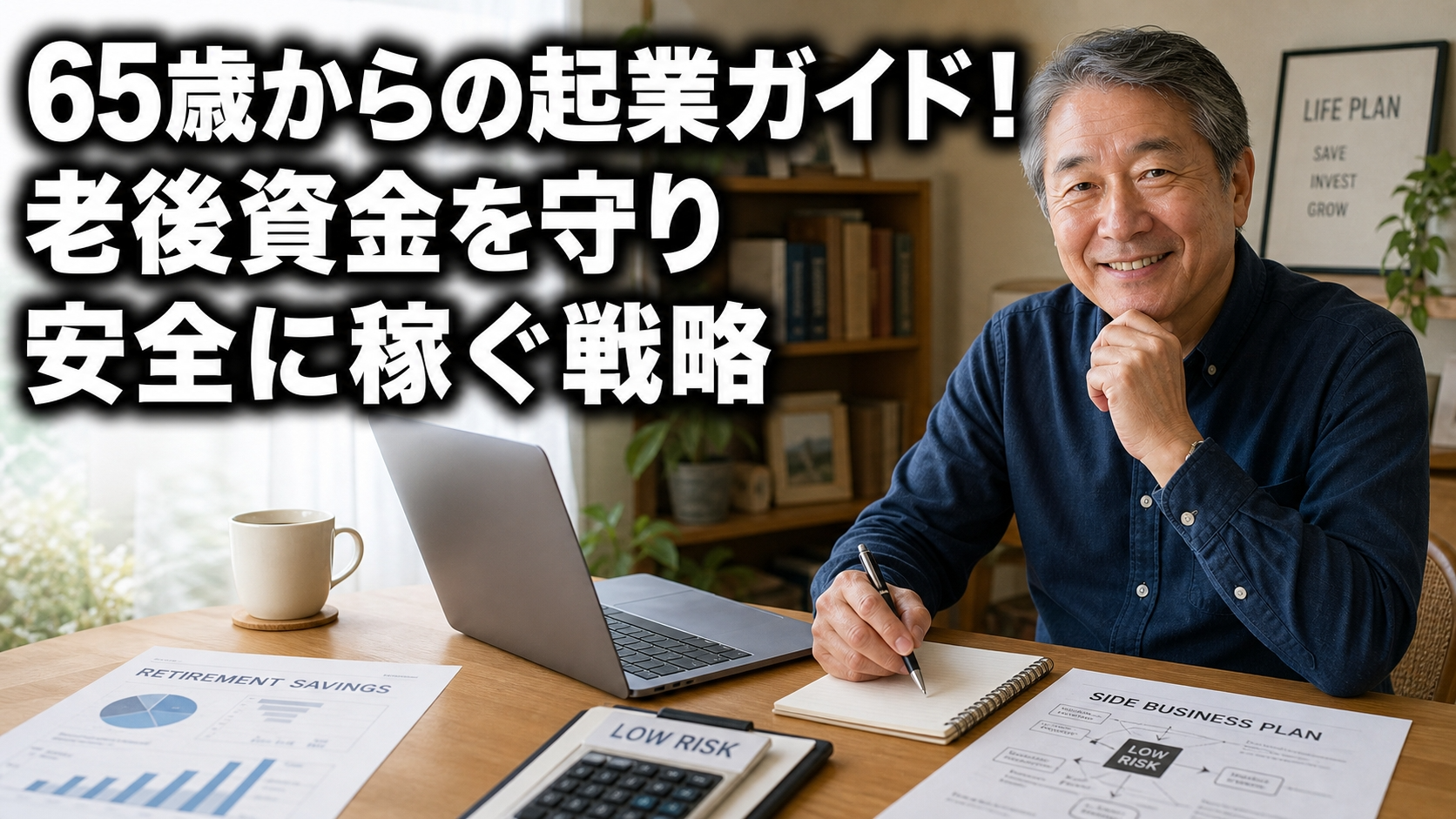 65歳からの起業ガイド！老後資金を守り安全に稼ぐ戦略