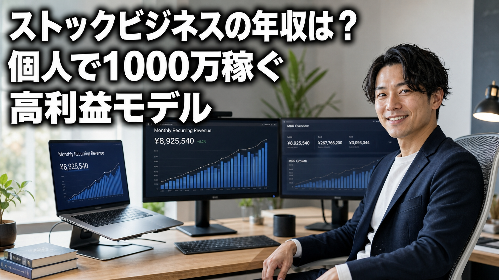 ストックビジネスの年収は？個人で1000万稼ぐ高利益モデル