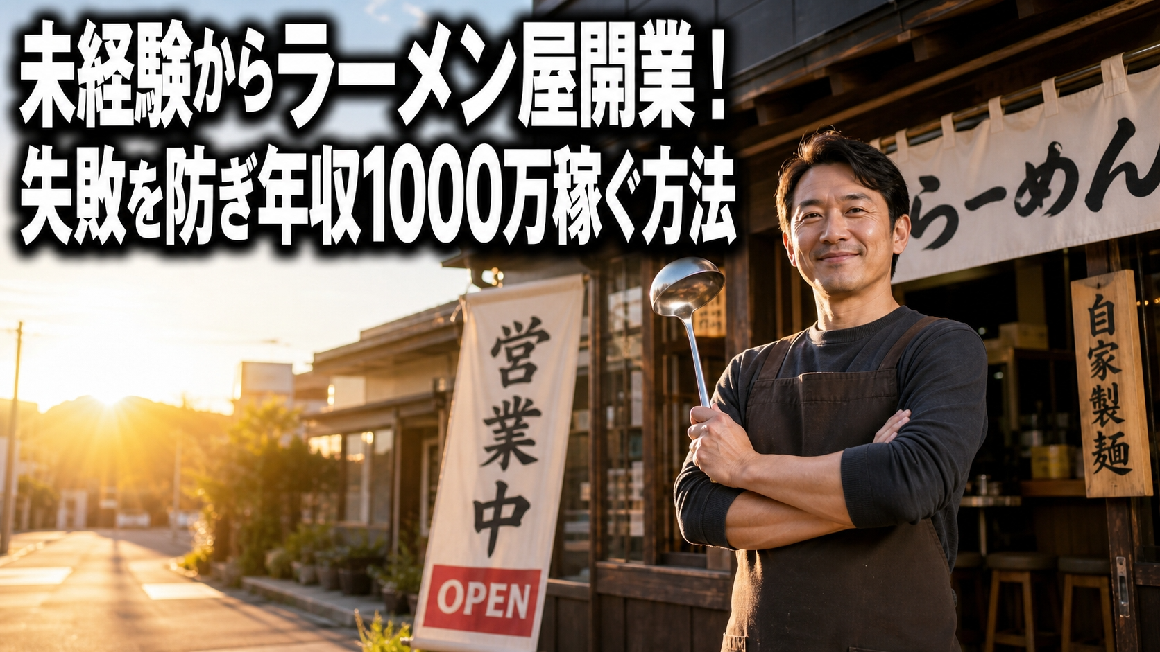 未経験からラーメン屋開業！失敗を防ぎ年収1000万稼ぐ方法