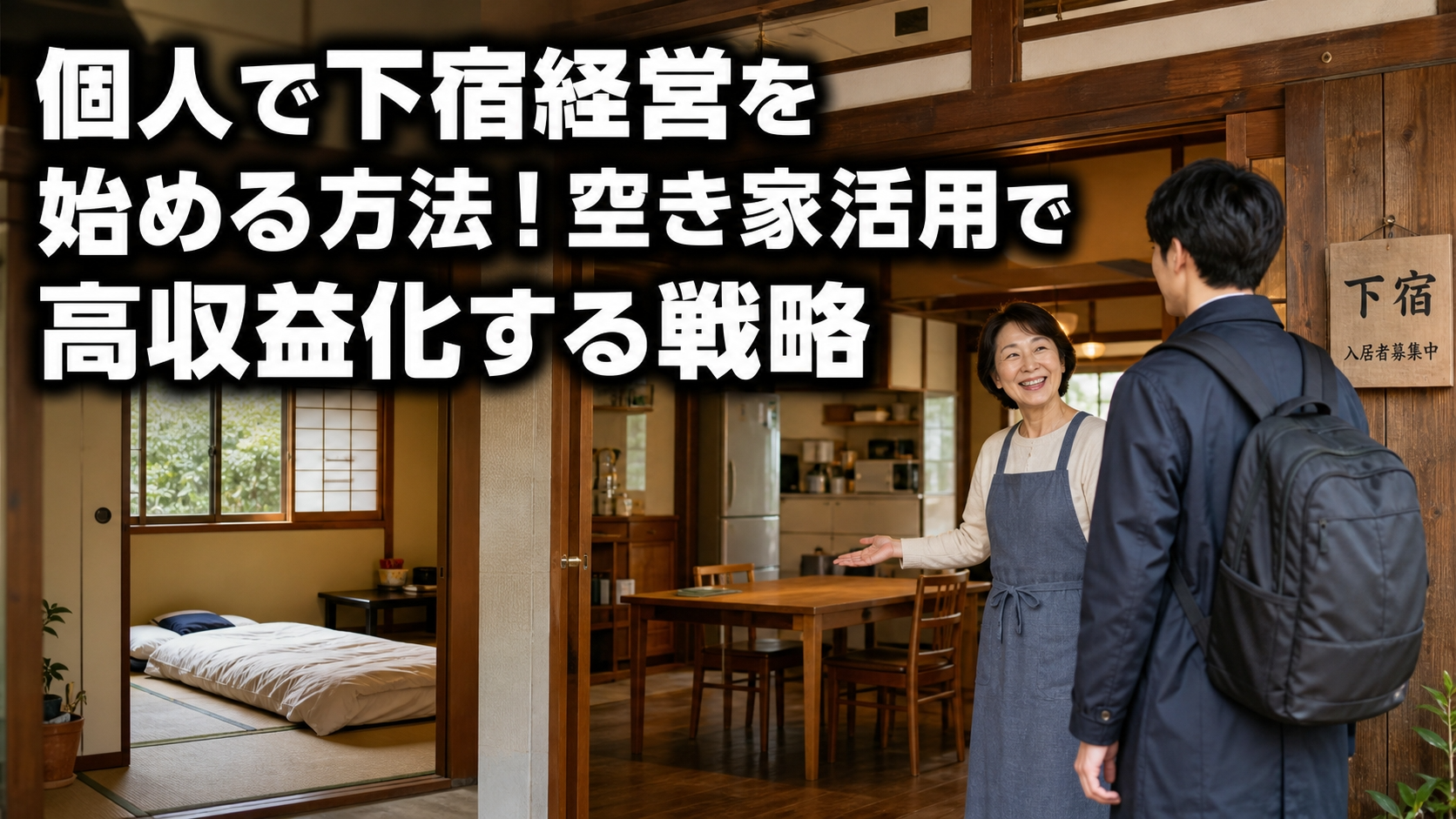 個人で下宿経営を始める方法！空き家活用で高収益化する戦略