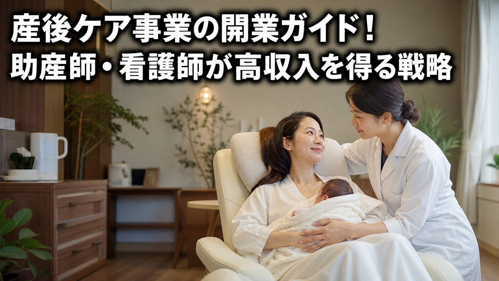 産後ケア事業の開業ガイド！助産師・看護師が高収入を得る戦略