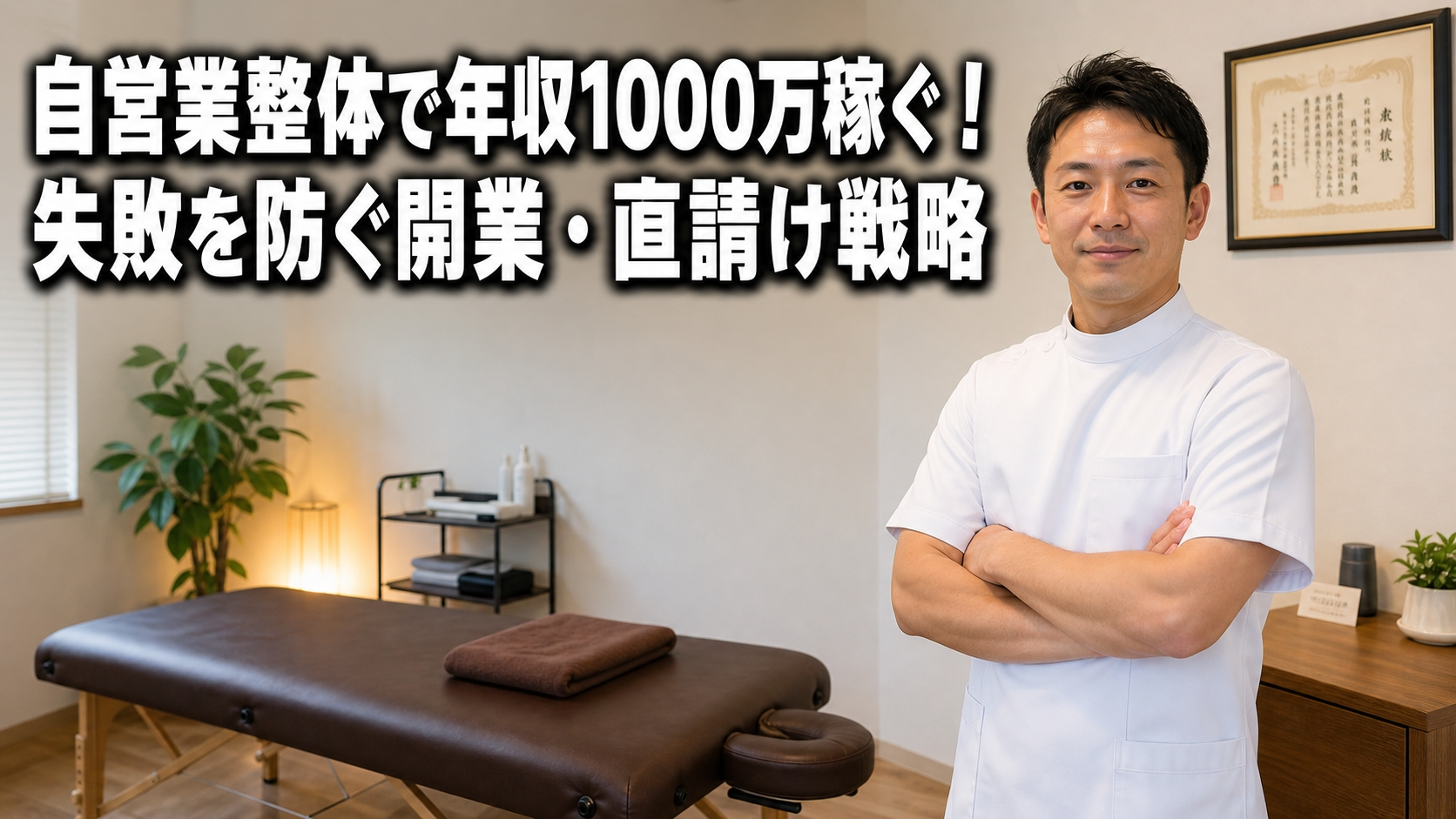 自営業整体で年収1000万稼ぐ！失敗を防ぐ開業・直請け戦略