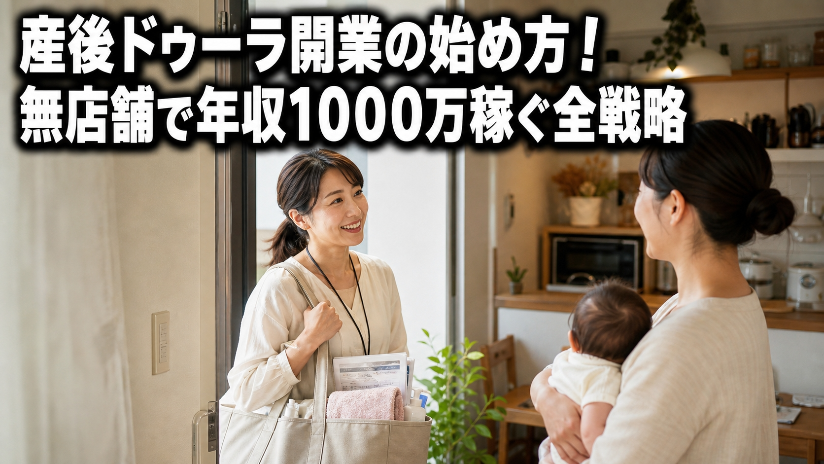 産後ドゥーラ開業の始め方！無店舗で年収1000万稼ぐ全戦略