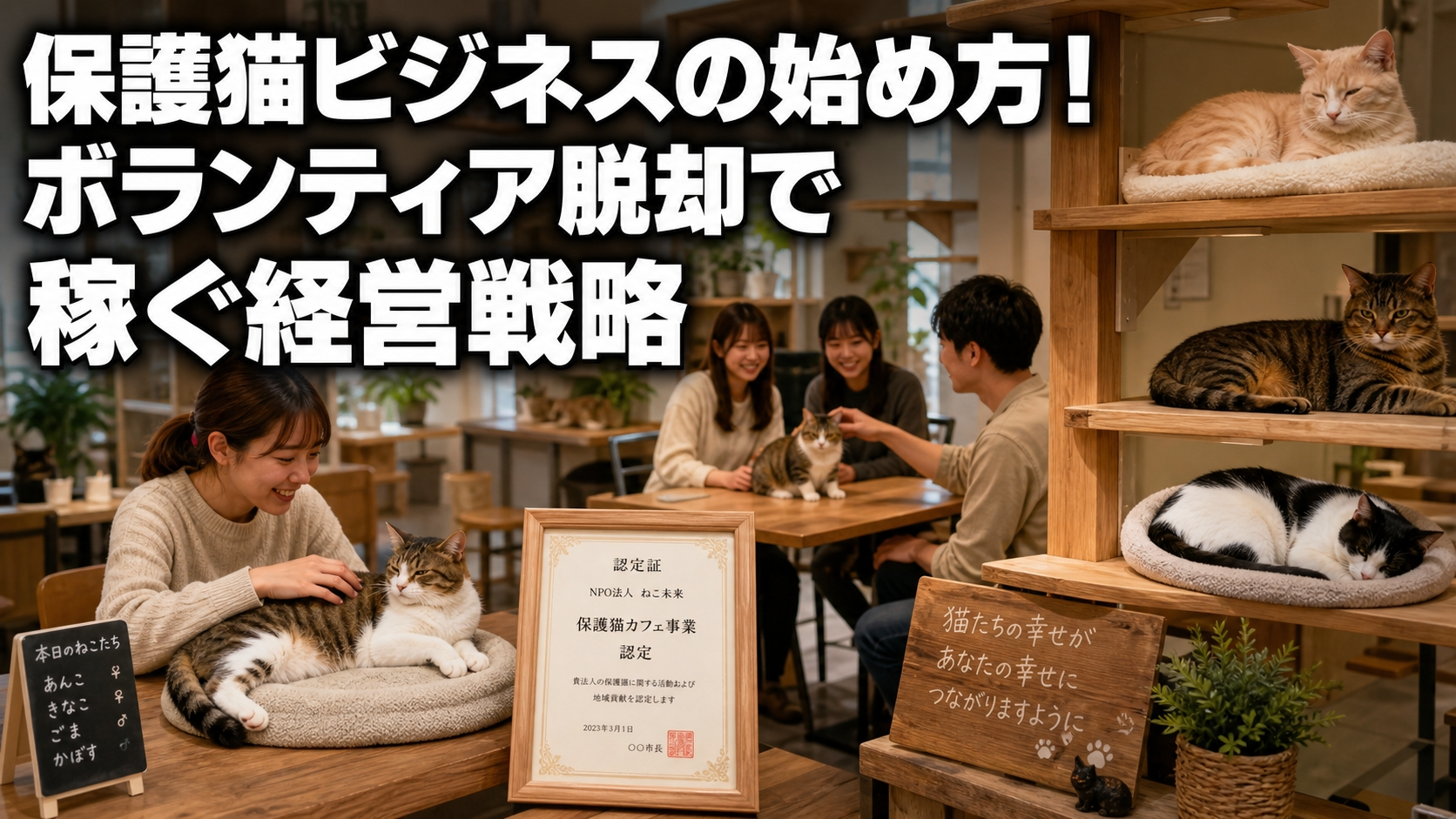 保護猫ビジネスの始め方！ボランティア脱却で稼ぐ経営戦略