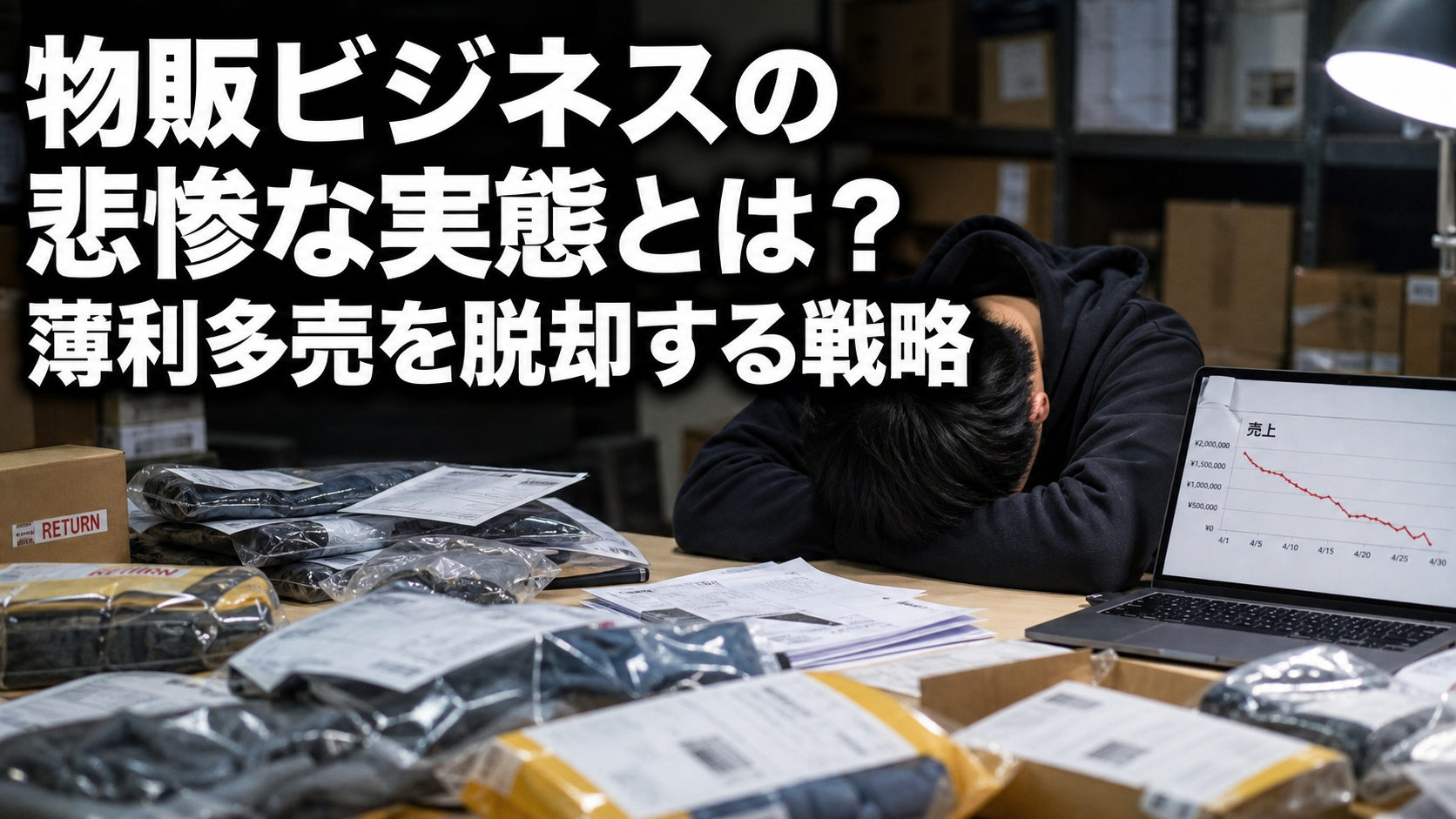 物販ビジネスの悲惨な実態とは？薄利多売を脱却する戦略