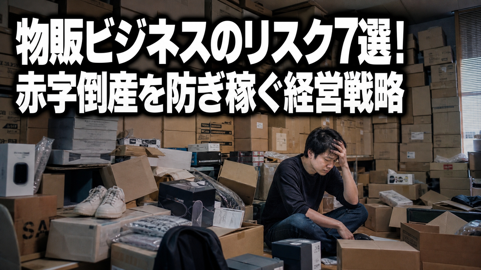 物販ビジネスのリスク7選！赤字倒産を防ぎ稼ぐ経営戦略