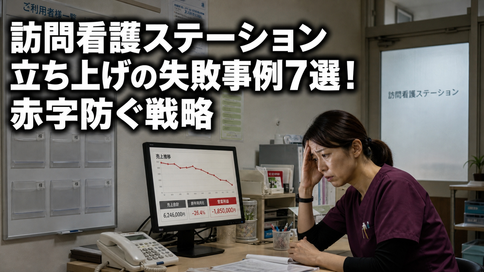 訪問看護ステーション立ち上げの失敗事例7選！赤字防ぐ戦略