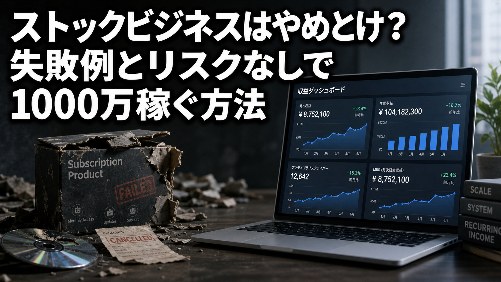 ストックビジネスはやめとけ？失敗例とリスクなしで1000万稼ぐ方法