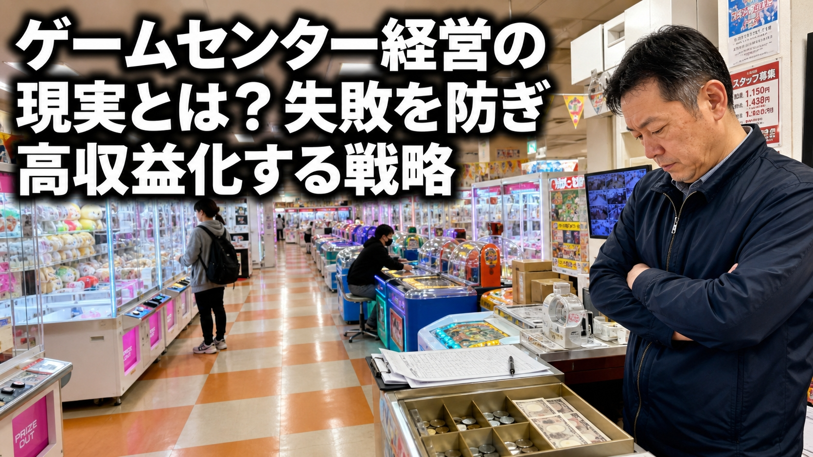 ゲームセンター経営の現実とは？失敗を防ぎ高収益化する戦略