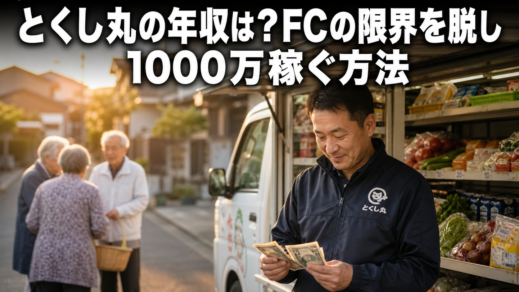 とくし丸の年収は？FCの限界を脱し1000万稼ぐ方法