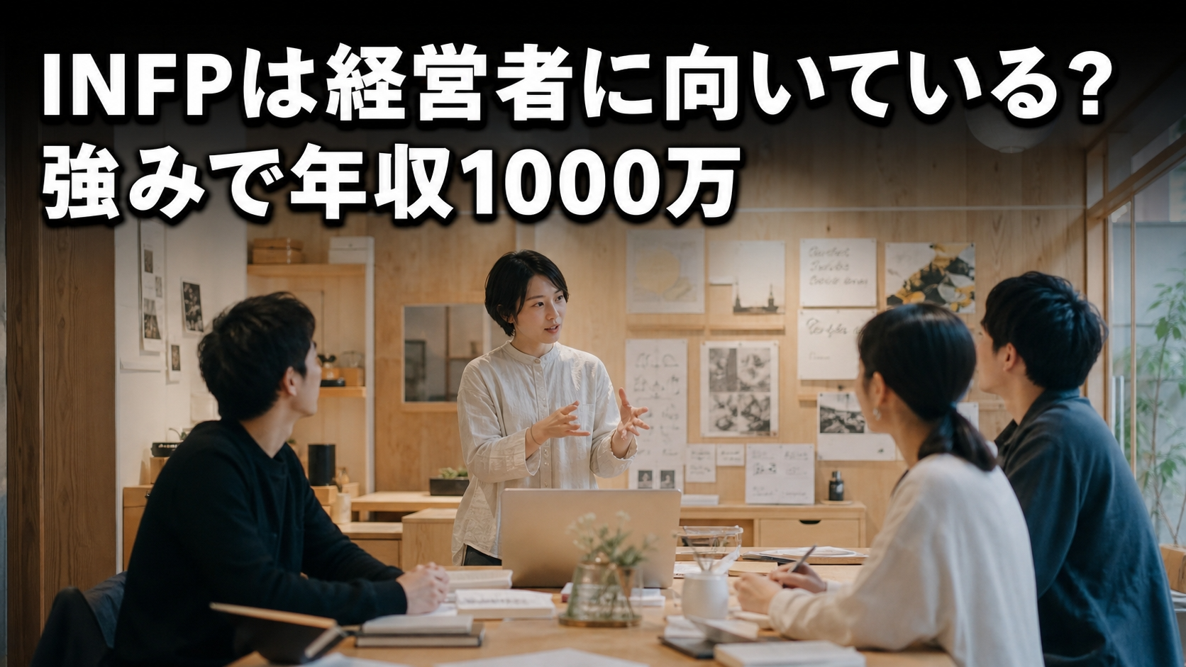 INFPは経営者に向いている？強みで年収1000万