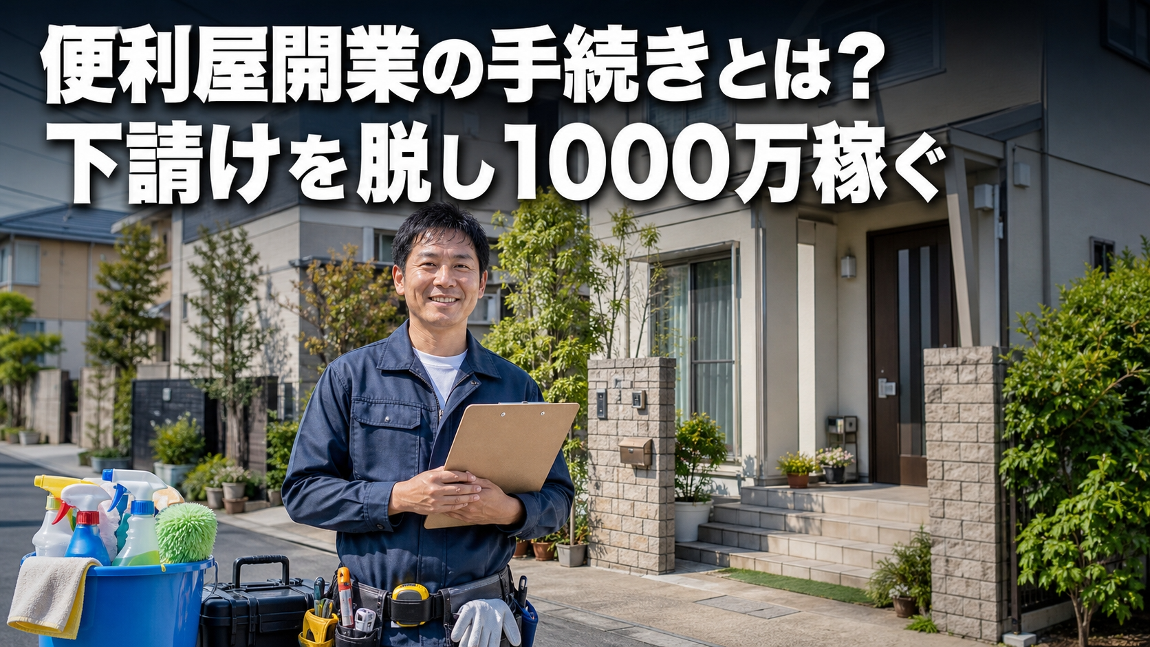 便利屋開業の手続きとは？下請けを脱し1000万稼ぐ
