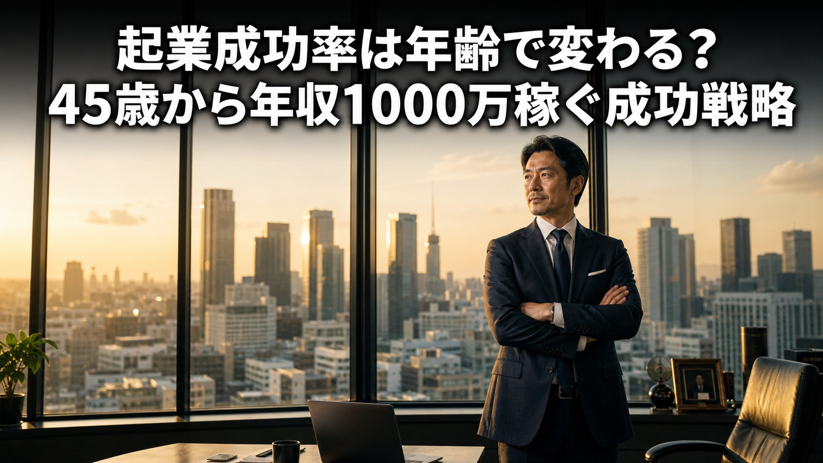 起業成功率は年齢で変わる？45歳から年収1000万稼ぐ成功戦略