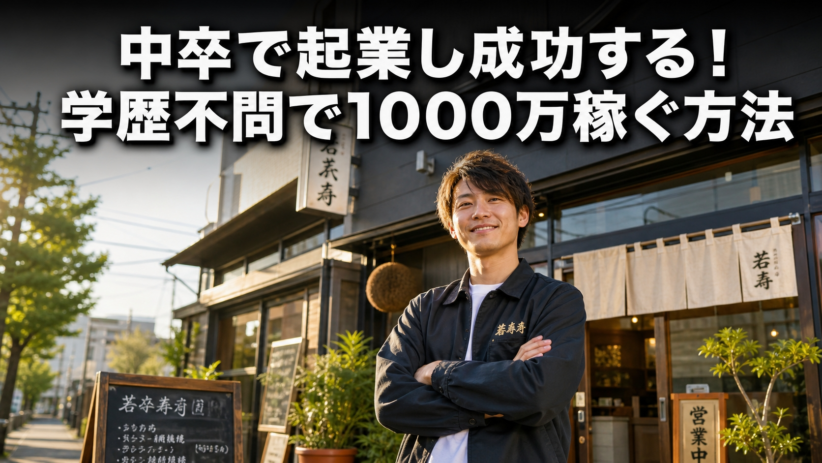 中卒で起業し成功する！学歴不問で1000万稼ぐ方法