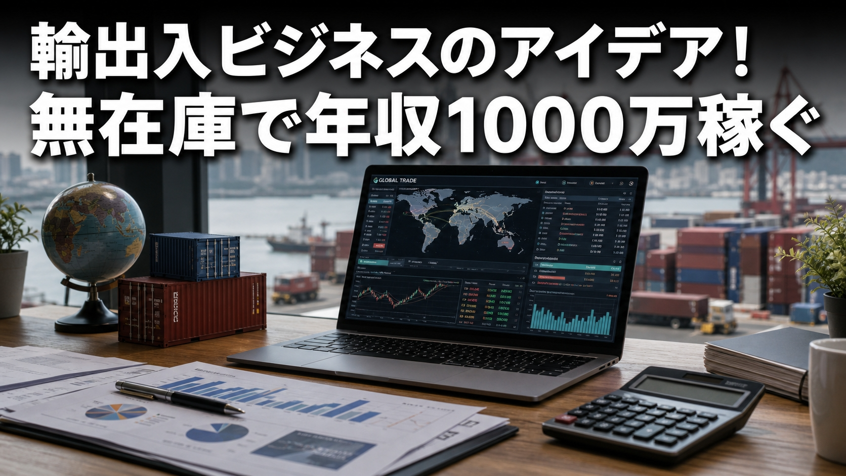 輸出入ビジネスのアイデア！無在庫で年収1000万稼ぐ