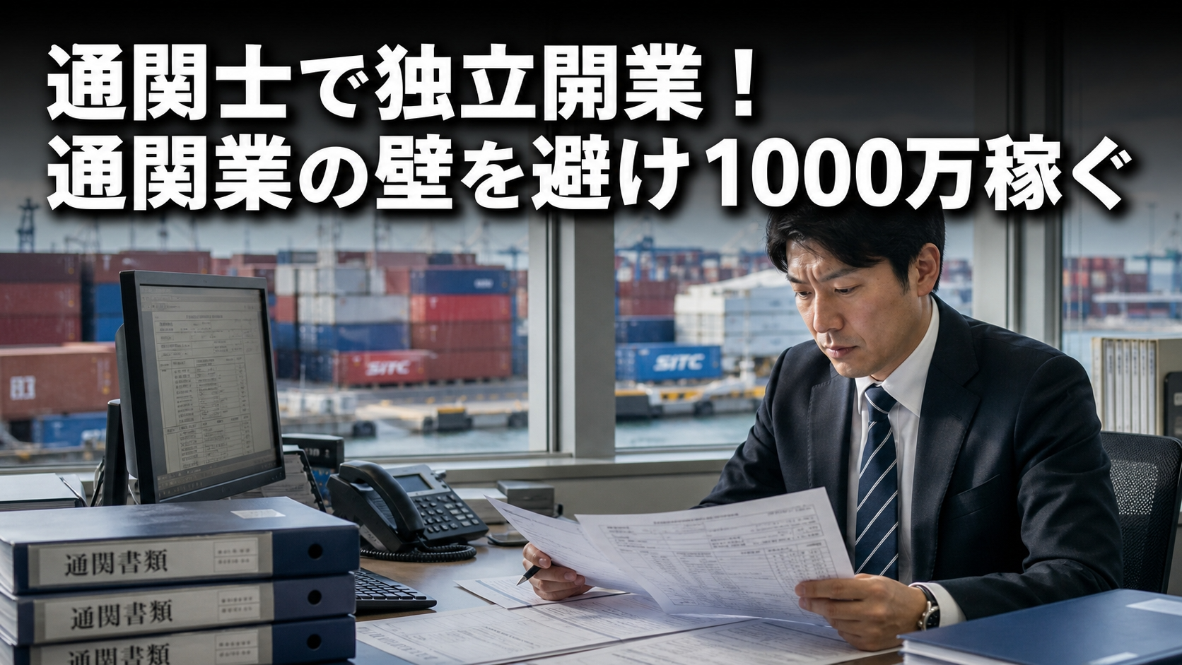 通関士で独立開業！通関業の壁を避け1000万稼ぐ
