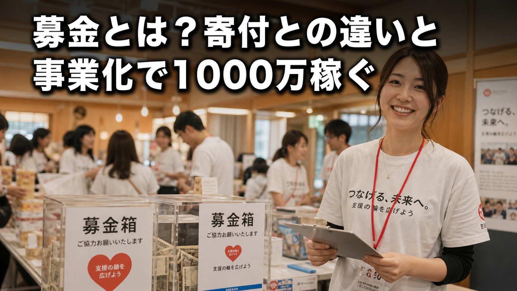 募金とは？寄付との違いと事業化で1000万稼ぐ
