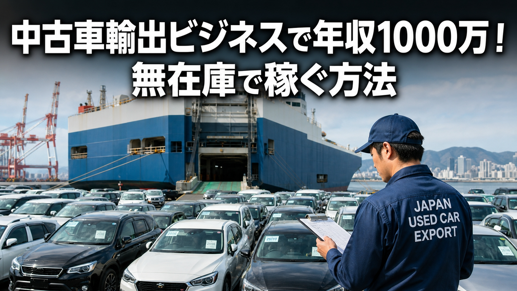 中古車輸出ビジネスで年収1000万！無在庫で稼ぐ方法