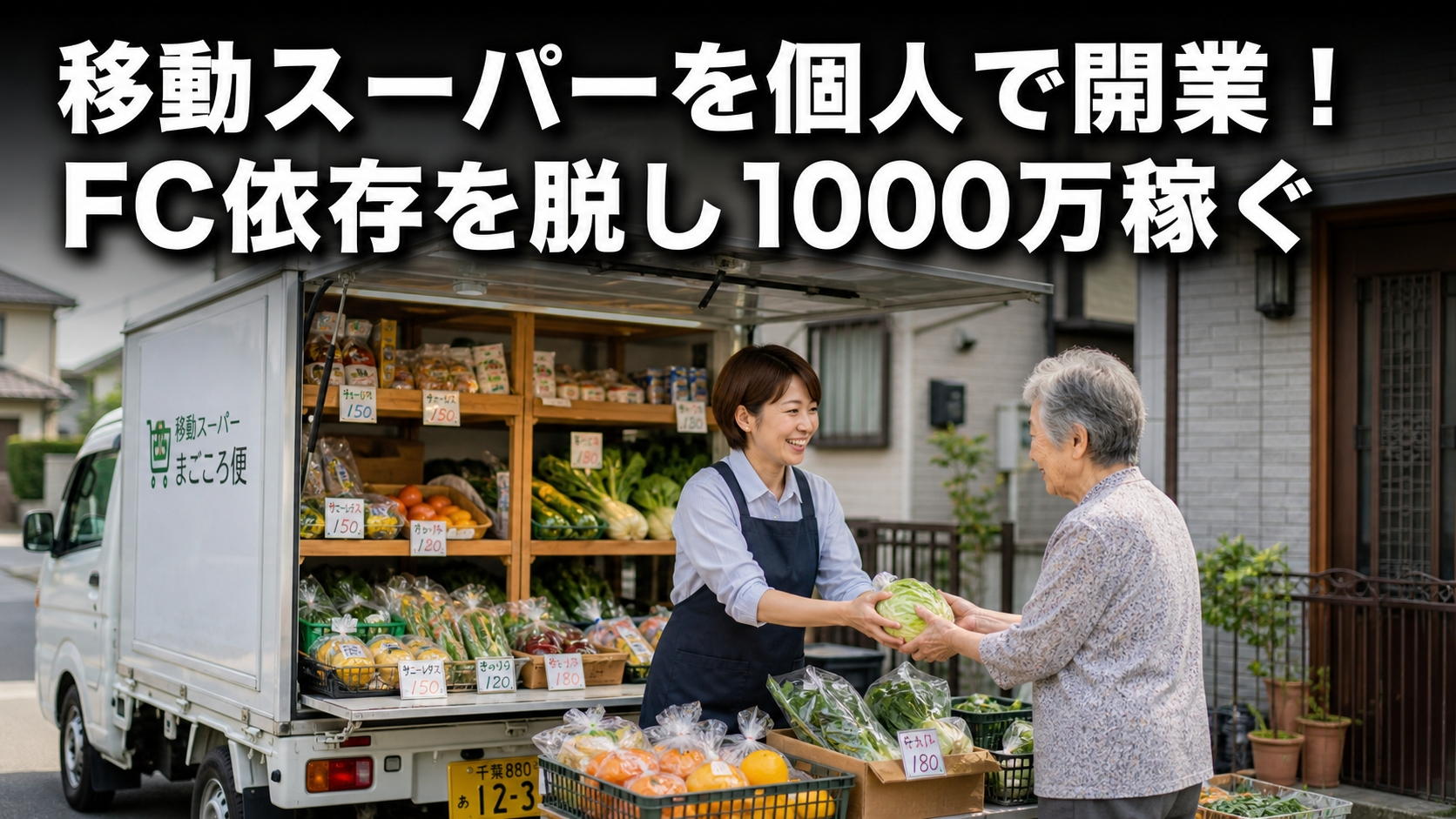 移動スーパーを個人で開業！FC依存を脱し1000万稼ぐ