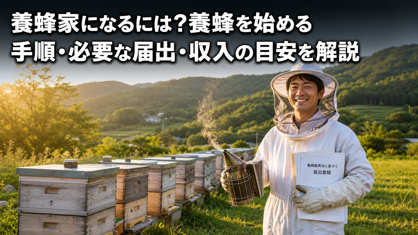 養蜂家になるには?養蜂を始める手順・必要な届出・収入の目安を解説