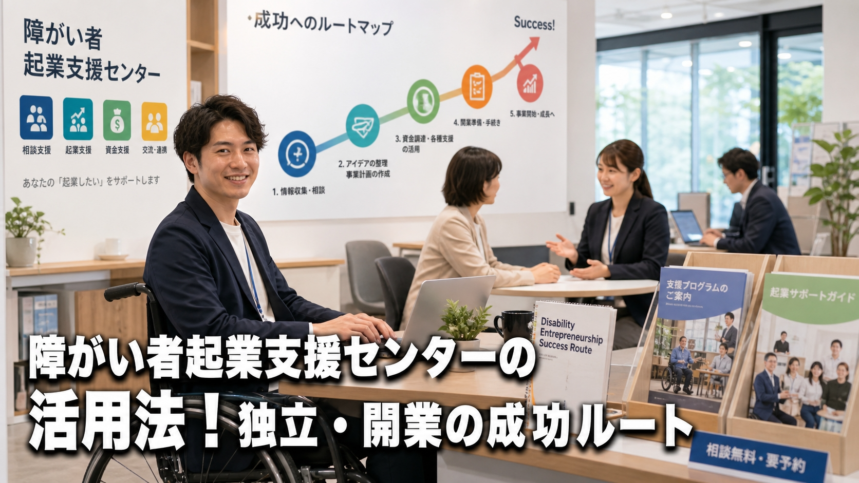 障がい者起業支援センターの活用法！独立・開業の成功ルート