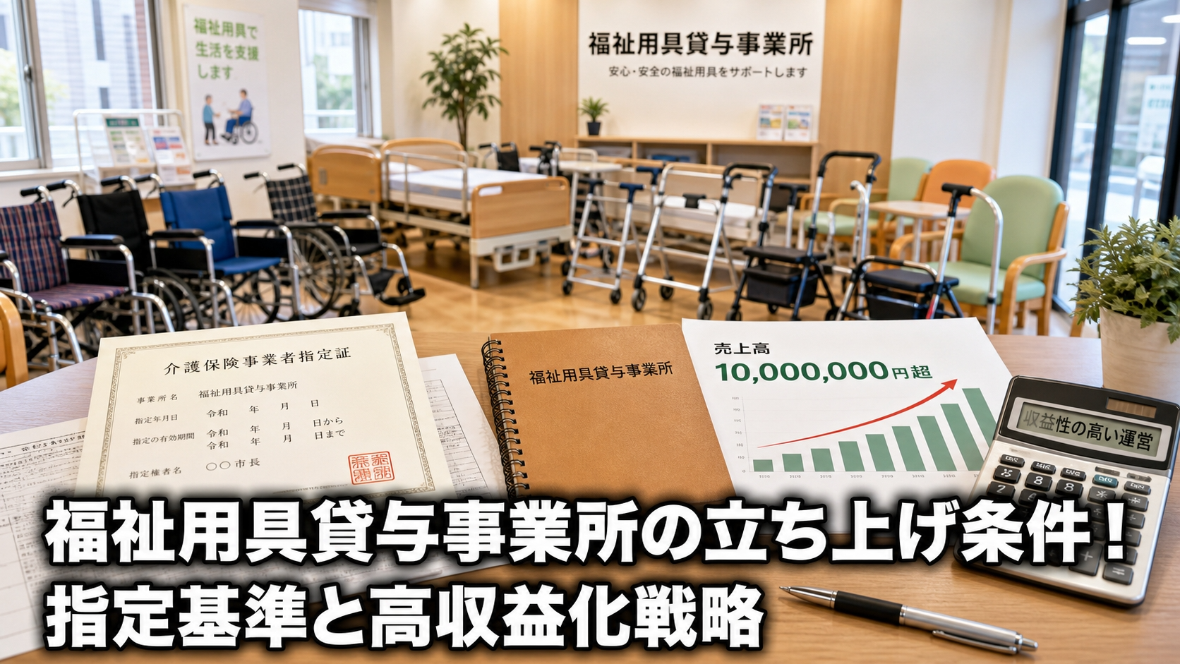 福祉用具貸与事業所の立ち上げ条件！指定基準と高収益化戦略