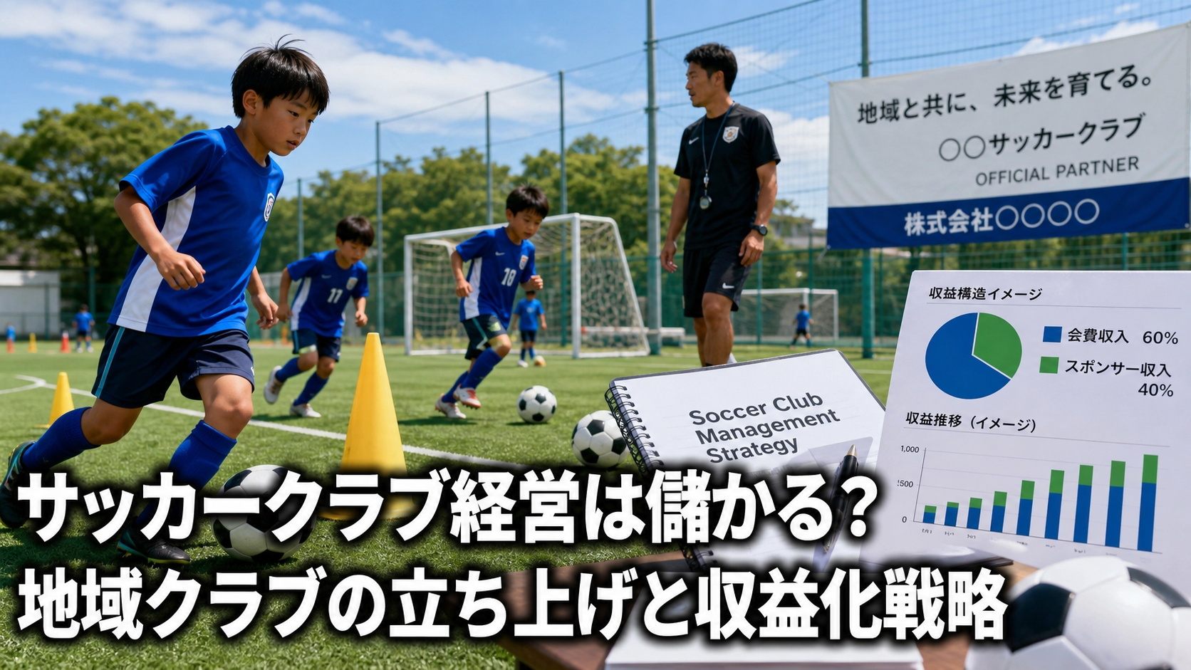 サッカークラブ経営は儲かる？地域クラブの立ち上げと収益化戦略