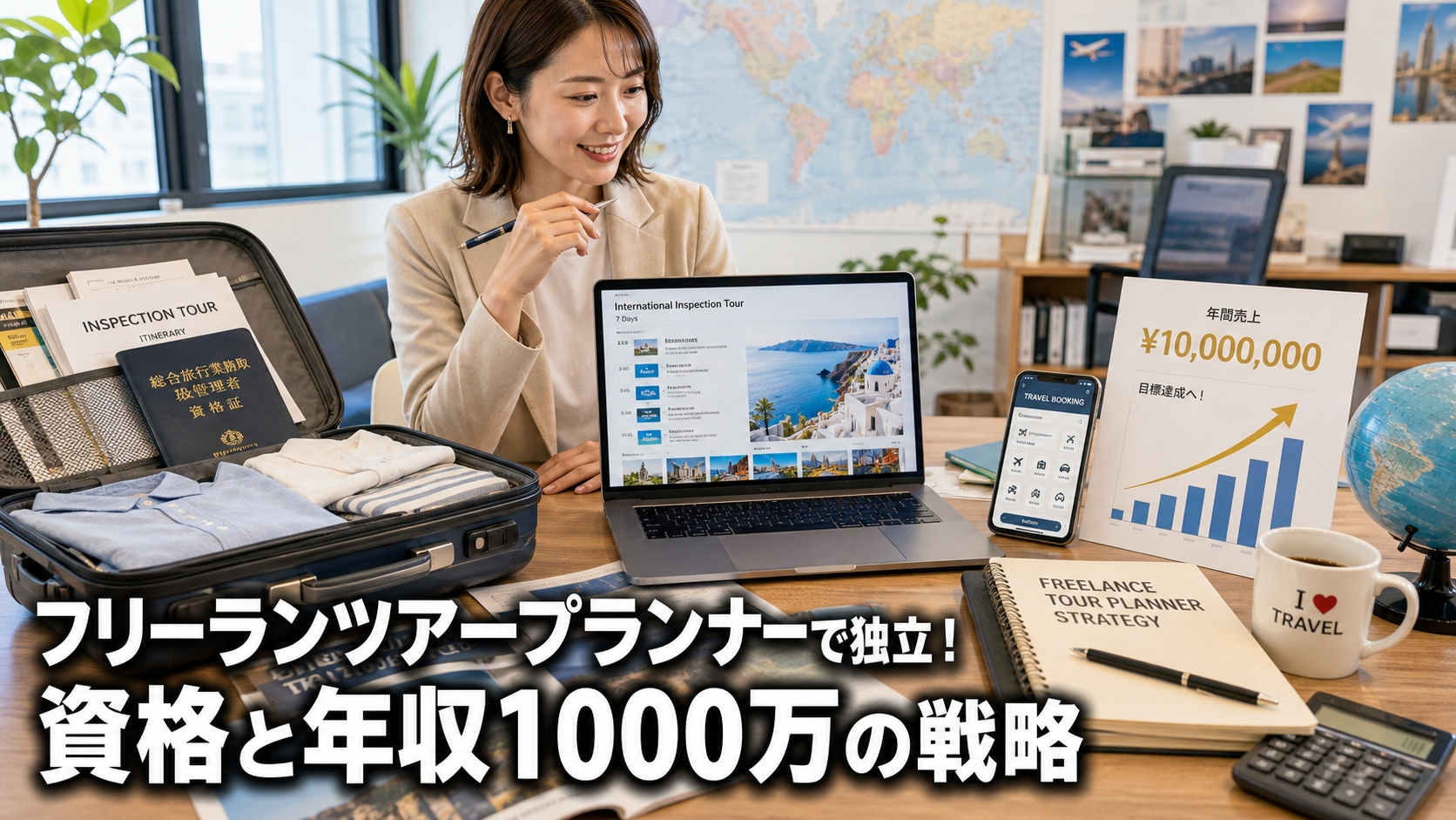 フリーランツアープランナーで独立！資格と年収1000万の戦略