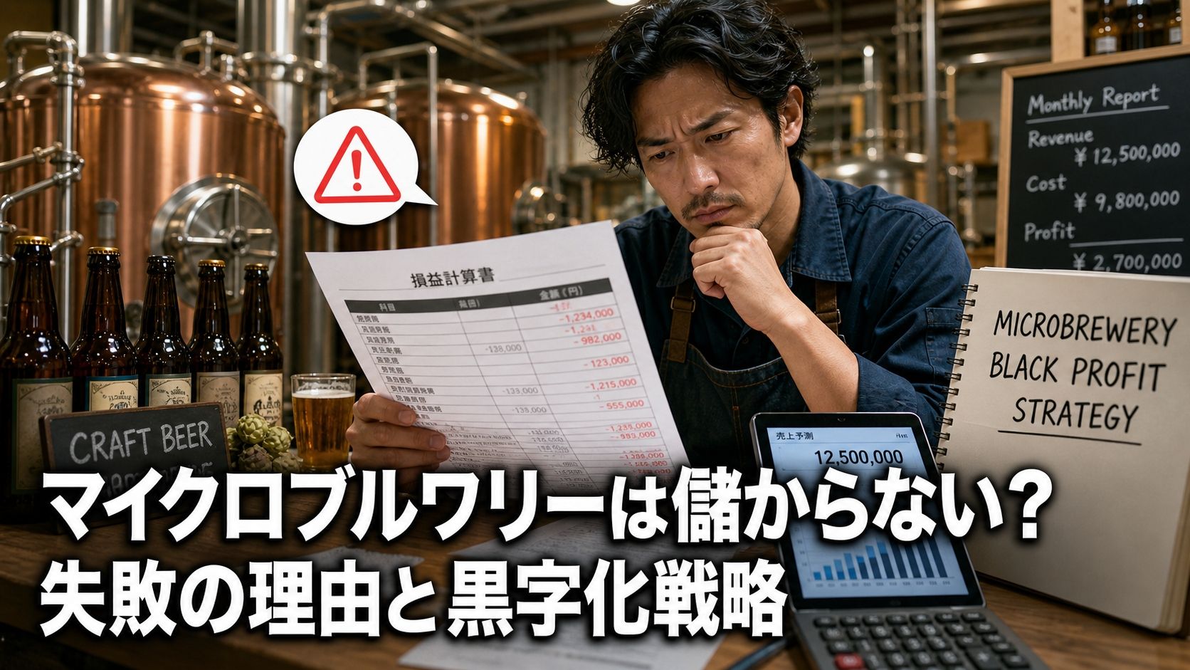 マイクロブルワリーは儲からない？失敗の理由と黒字化戦略