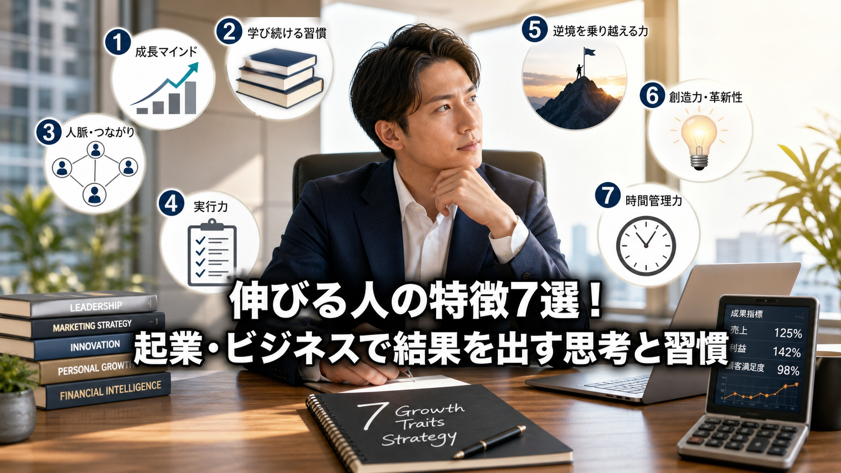 伸びる人の特徴7選！起業・ビジネスで結果を出す思考と習慣
