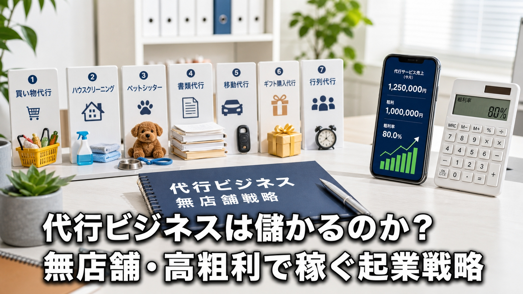 代行ビジネスは儲かるのか？無店舗・高粗利で稼ぐ起業戦略