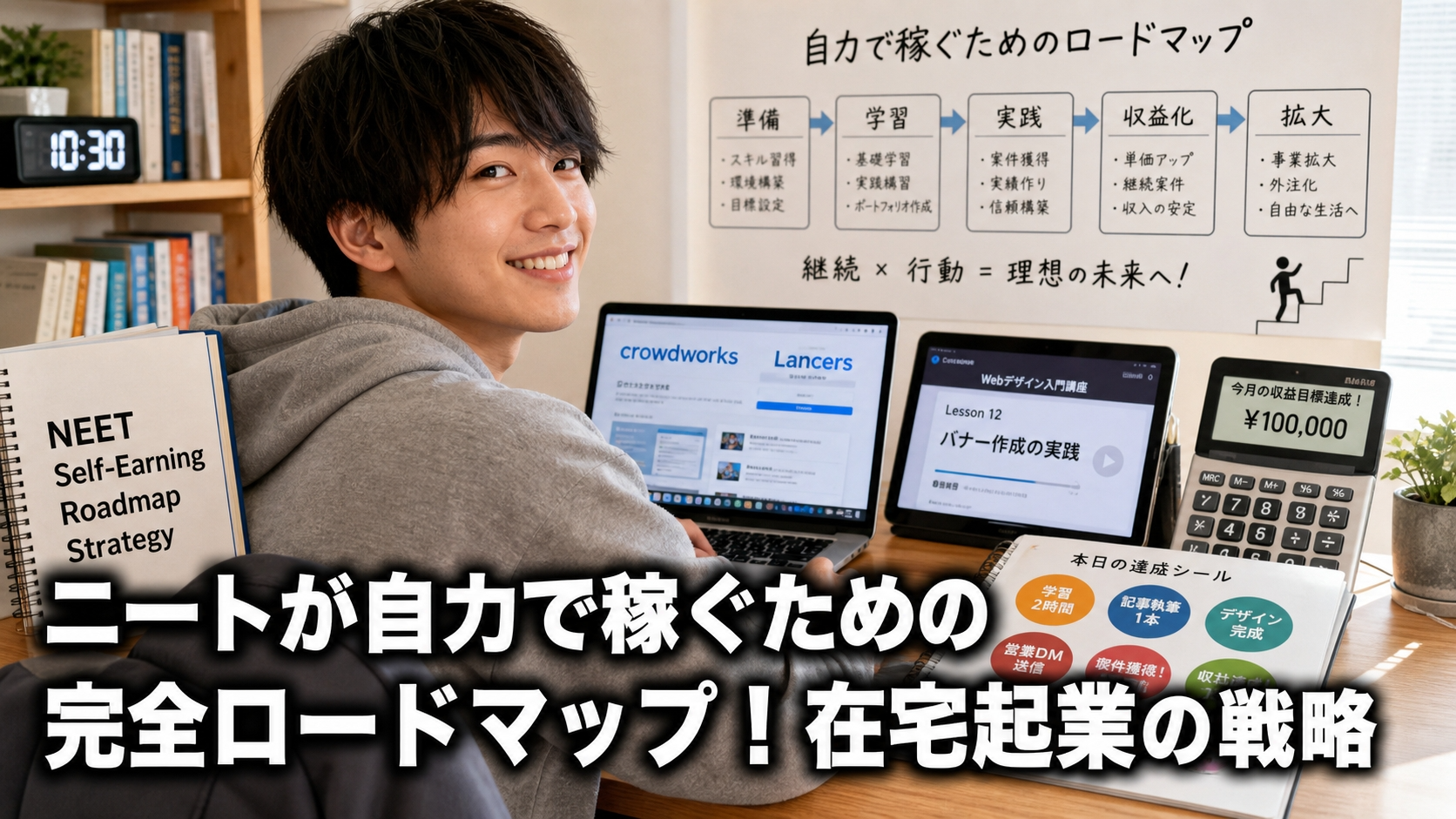 ニートが自力で稼ぐための完全ロードマップ！在宅起業の戦略