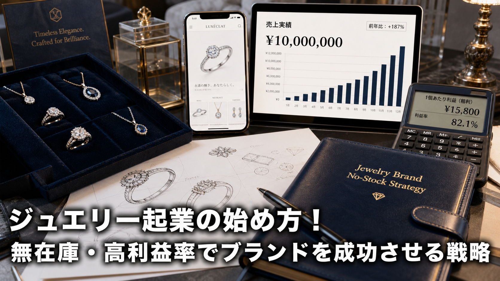 ジュエリー起業の始め方！無在庫・高利益率でブランドを成功させる戦略