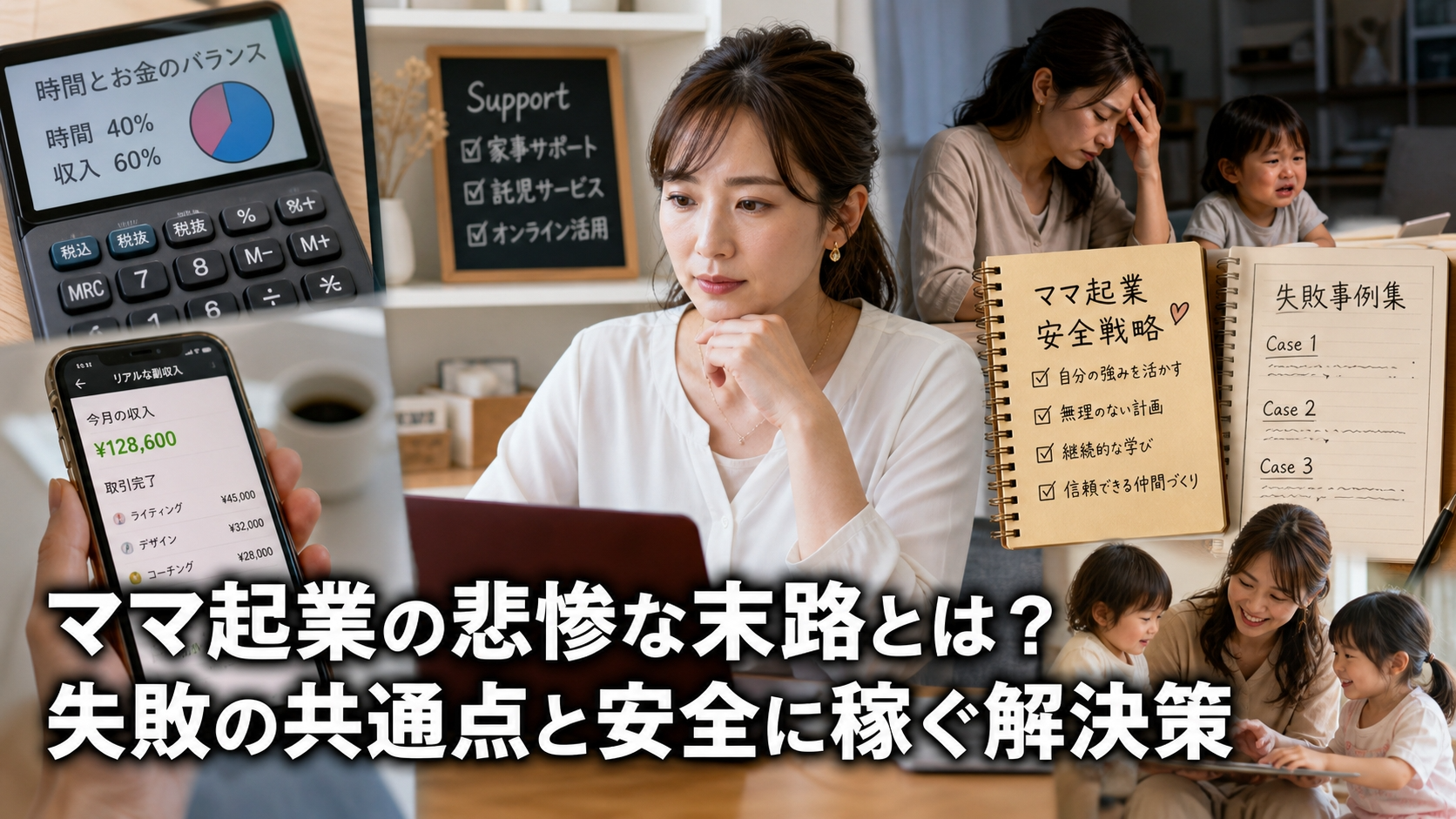 ママ起業の悲惨な末路とは？失敗の共通点と安全に稼ぐ解決策