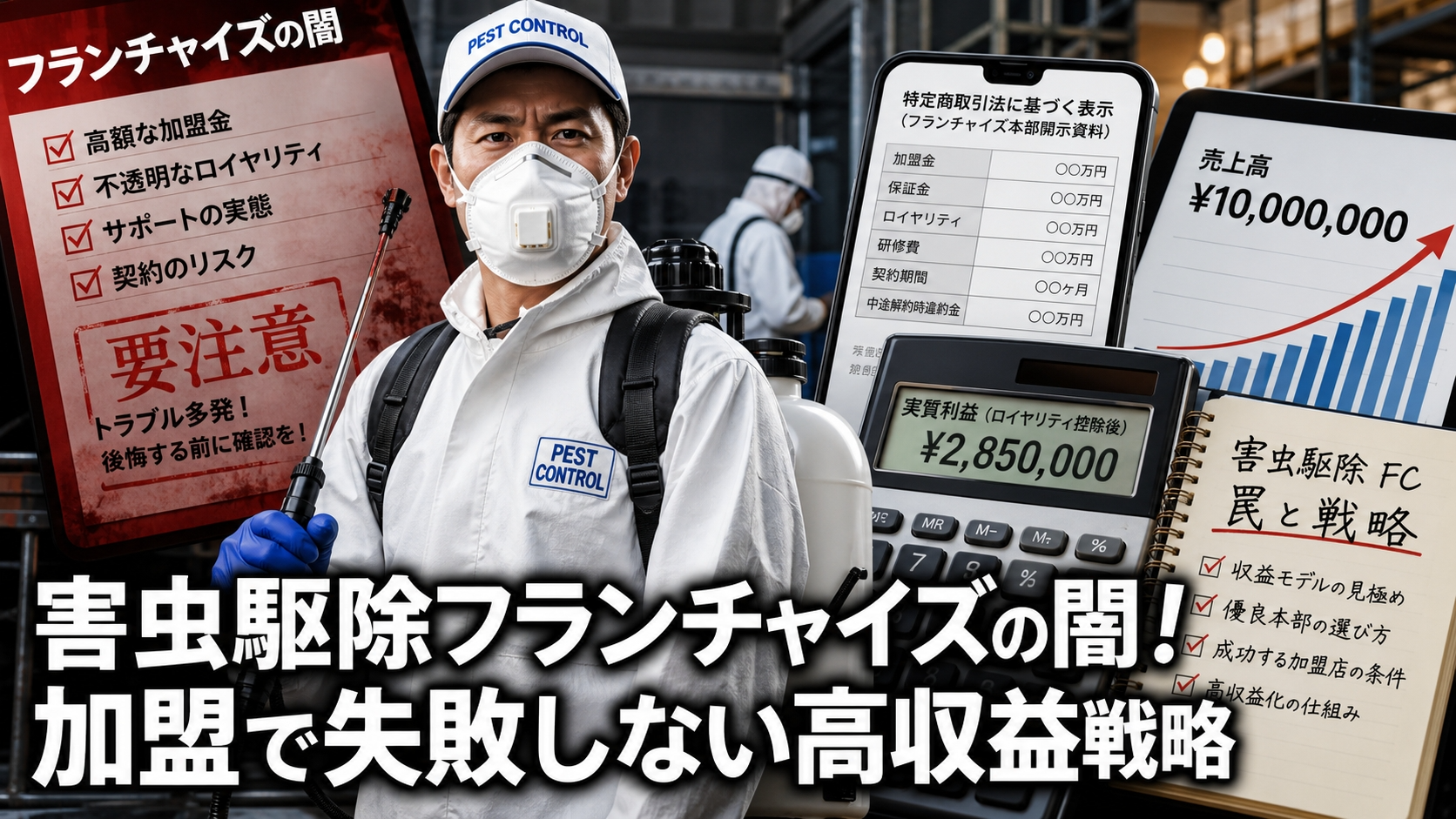 害虫駆除フランチャイズの闇！加盟で失敗しない高収益戦略