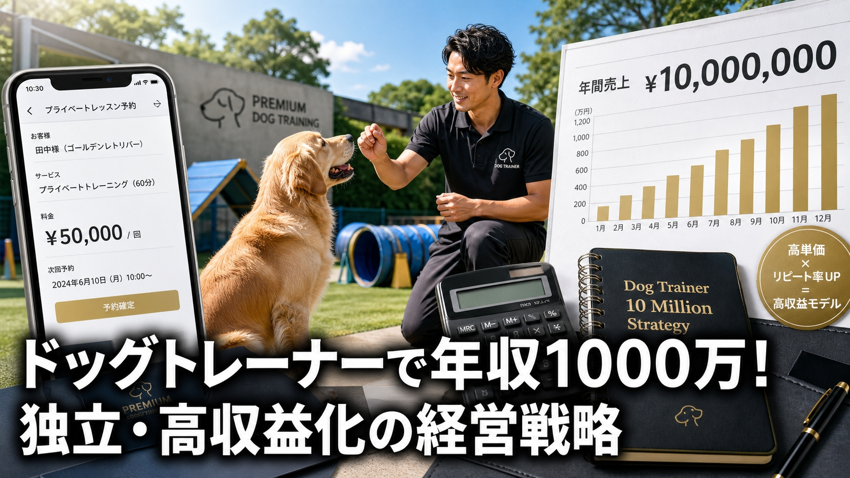 ドッグトレーナーで年収1000万！独立・高収益化の経営戦略