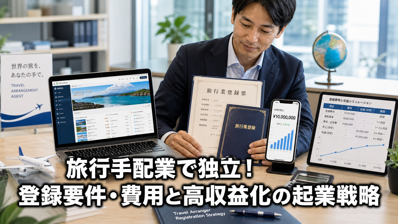 旅行手配業で独立！登録要件・費用と高収益化の起業戦略