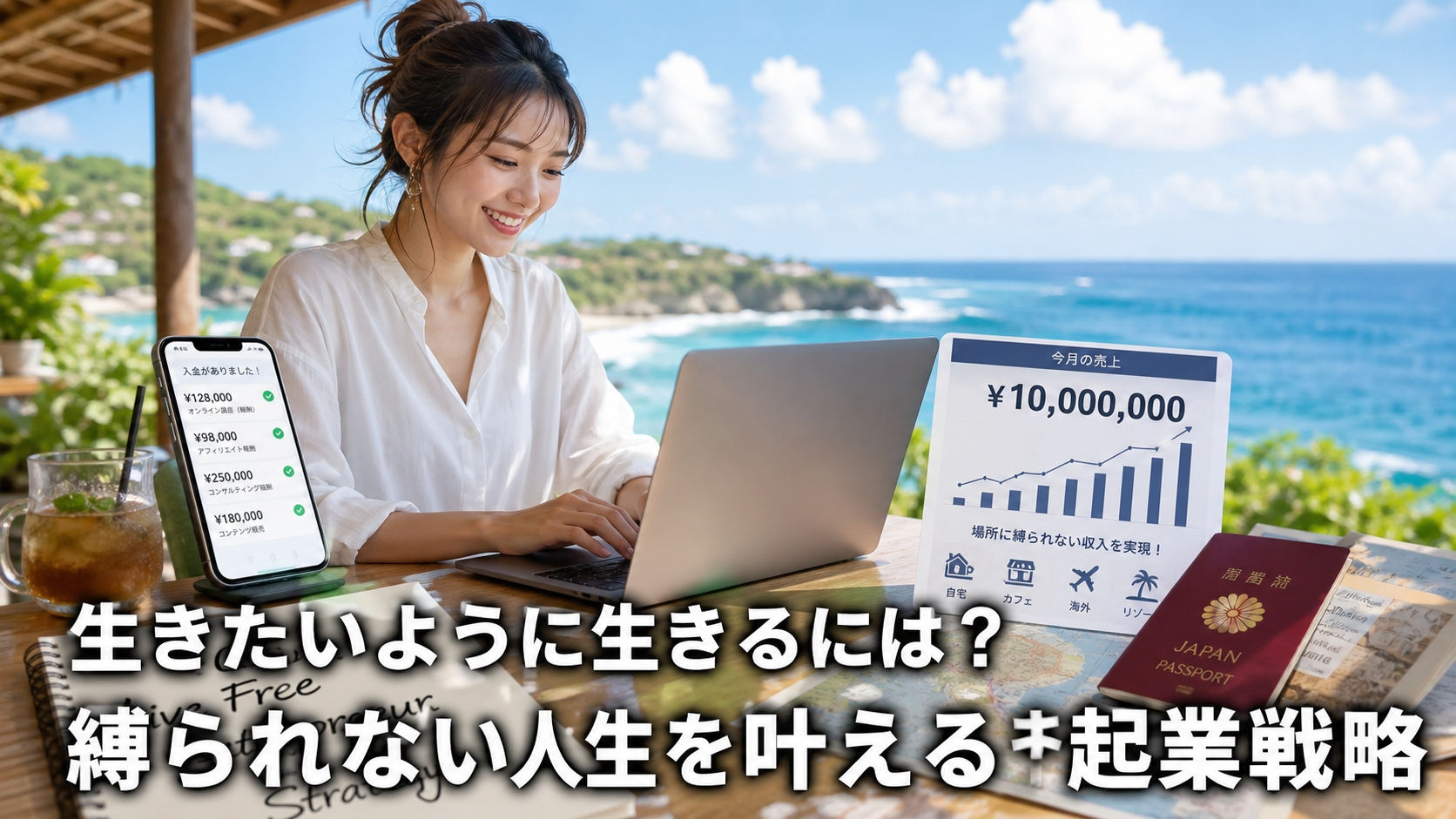 生きたいように生きるには？縛られない人生を叶える起業戦略